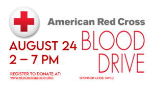 Blood Drive: August 24, 2pm-7pm