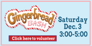 Gingerbread Bash - Saturday December 3 - 3pm-5pm