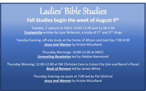Ladies' Bible Studies